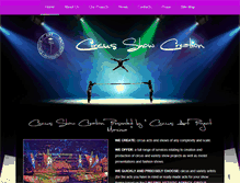 Tablet Screenshot of circusshowcreation.com